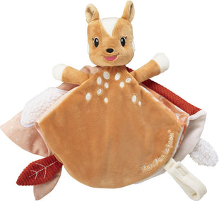 Sophie the giraffe cuddle cloth fan fan the deer - baby cuddle cloth - maternity gift - baby shower gift - from 0 months - 15 x 15 cm