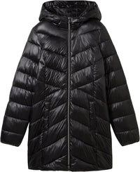 TOM TAILOR Damen Lightweight Steppmantel Mit Kapuze