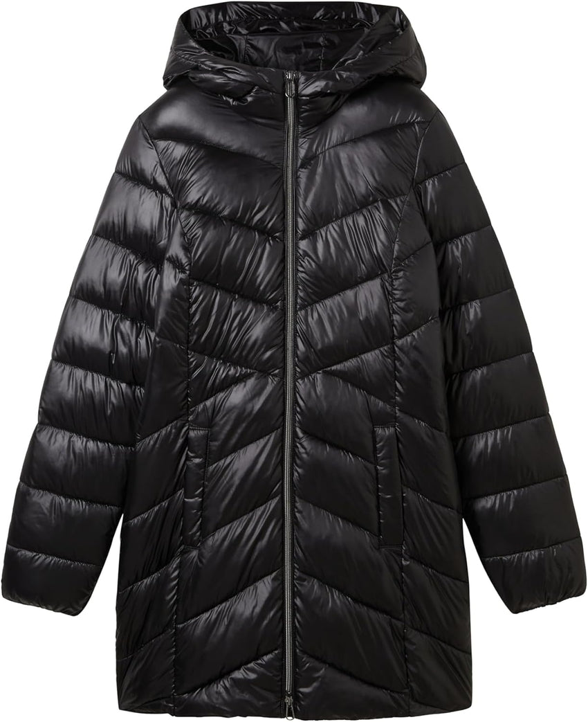 TOM TAILOR Damen Lightweight Steppmantel Mit Kapuze
