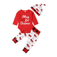 Lovely Baby Boy My First Christmas 2PCS Set