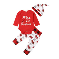 Lovely Baby Boy My First Christmas 2PCS Set