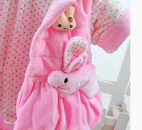 Baby girl's cotton three-piece suit