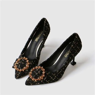 Cat Heel Women Pumps Black