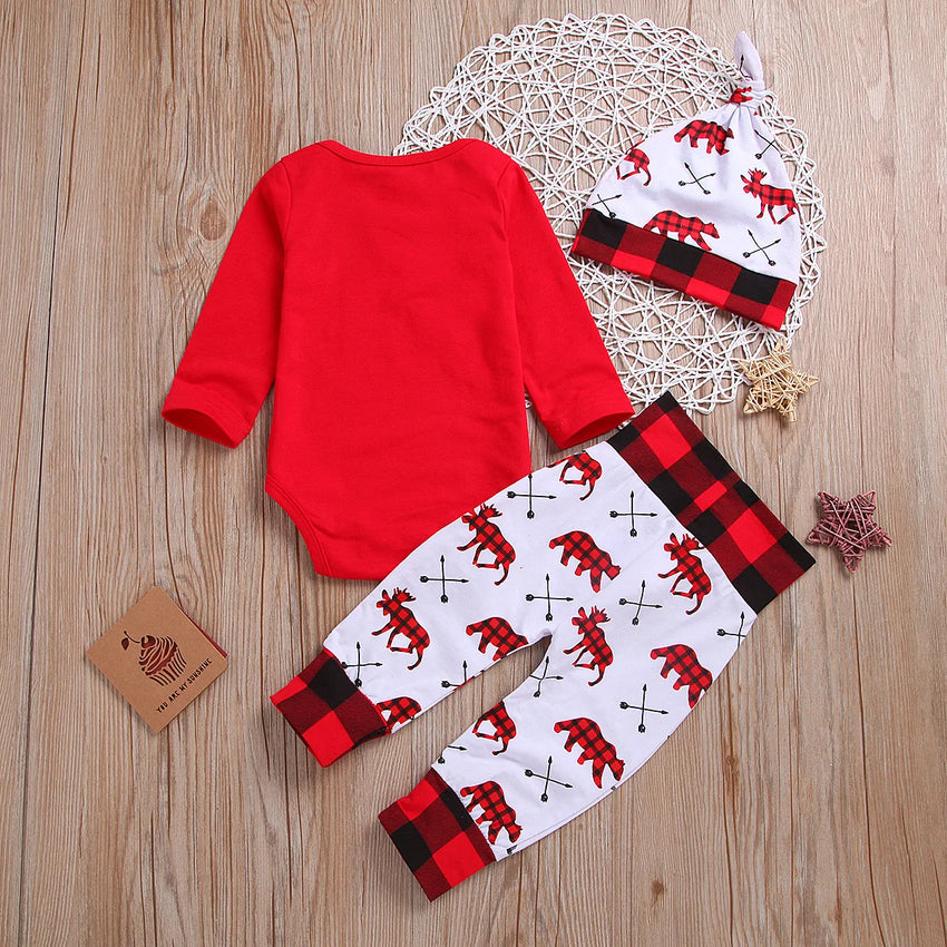 Lovely Baby Boy My First Christmas 2PCS Set