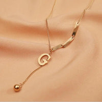 Fashion Letter Heart Pendant Women