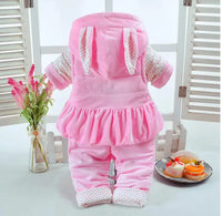 Baby girl's cotton three-piece suit
