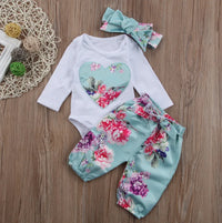 Newborn Baby Girls Clothes 3 Pieces Sets
