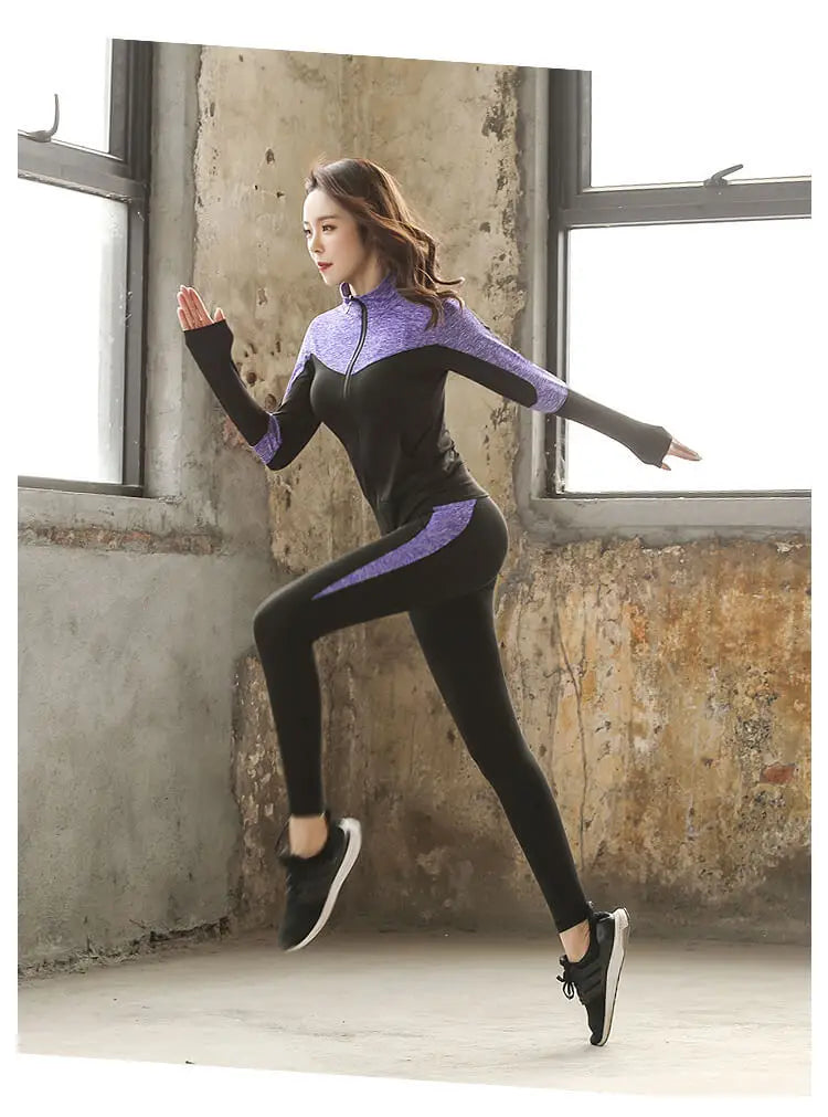 Fitness gym yoga suit set