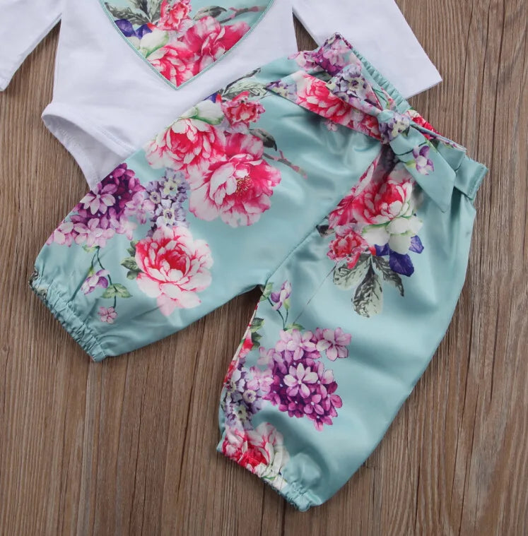 Newborn Baby Girls Clothes 3 Pieces Sets
