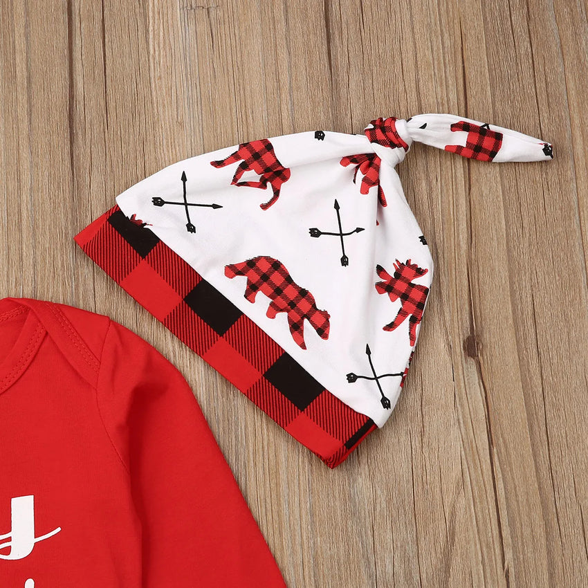 Lovely Baby Boy My First Christmas 2PCS Set