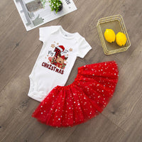 My 1st Christmas Baby Bodysuit Set