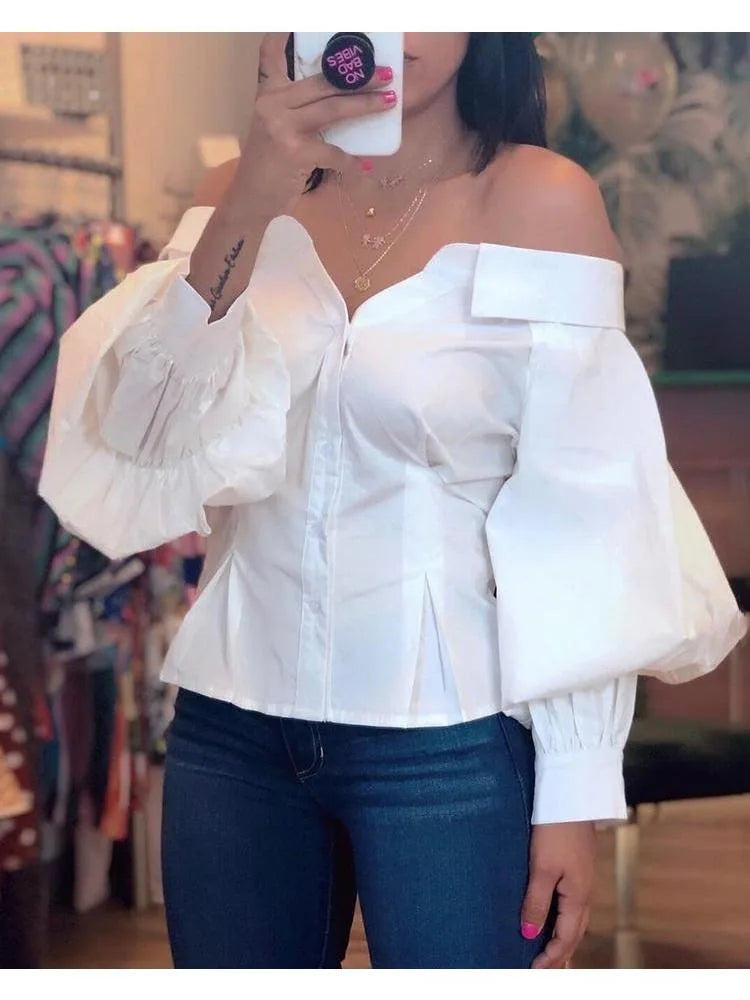 Elegant White BLOUSE