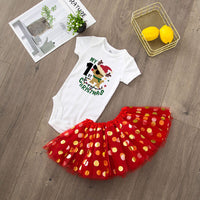 My 1st Christmas Baby Bodysuit Set