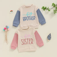 Girl Boy Big Sister Crewneck Sweatshirt