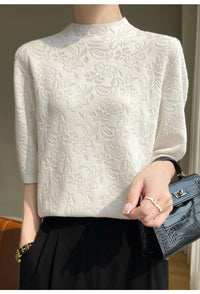 Lace Silk T-shirt