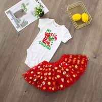 My 1st Christmas Baby Bodysuit Set