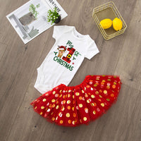 My 1st Christmas Baby Bodysuit Set