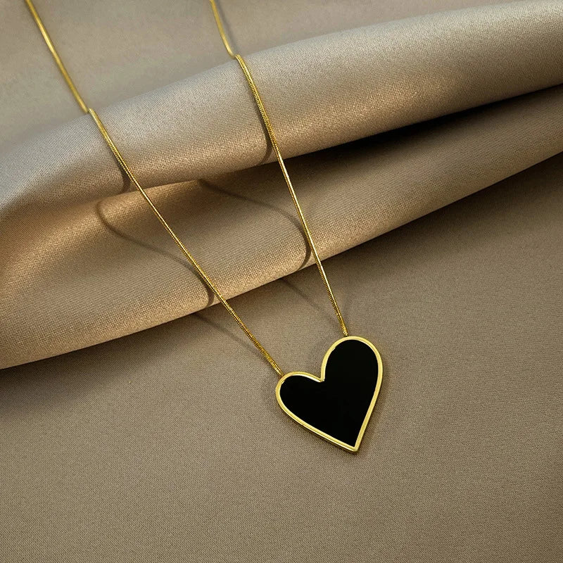 Fashion Letter Heart Pendant Women