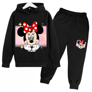 Mickey and Minnie Cartoon Hoodie and Pants for Kids