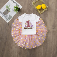 My 1st Birthday Baby Girl Birthday Dress Set