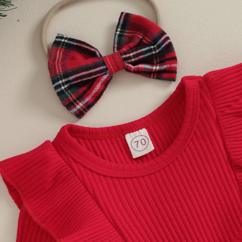 Baby Girls 2Pcs Christmas Outfits