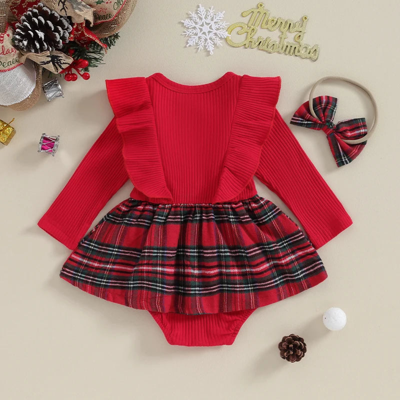 Baby Girls 2Pcs Christmas Outfits