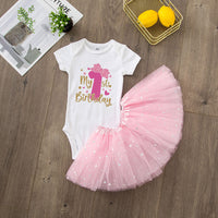 My 1st Birthday Baby Girl Birthday Dress Set