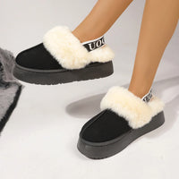 Ladies Home Platform Warm Slip-on