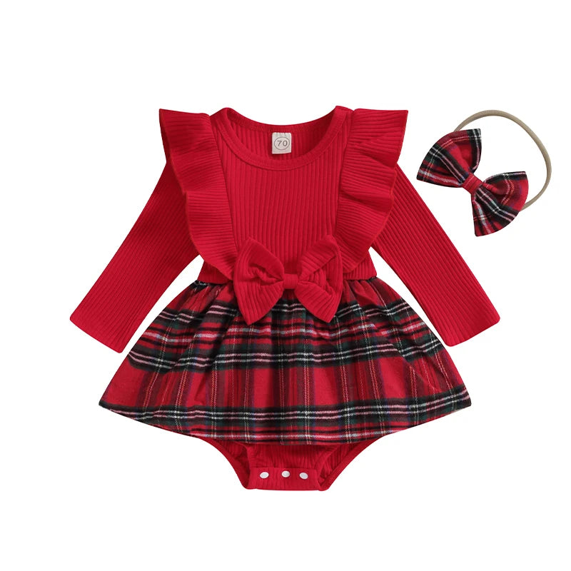 Baby Girls 2Pcs Christmas Outfits