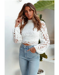 Elegant Hollow Out Long Sleeve