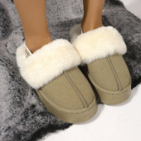 Ladies Home Platform Warm Slip-on