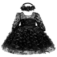 Baby Girls Dress Flowers Mesh