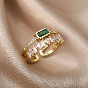 Classic Green  Double Layer  Rings