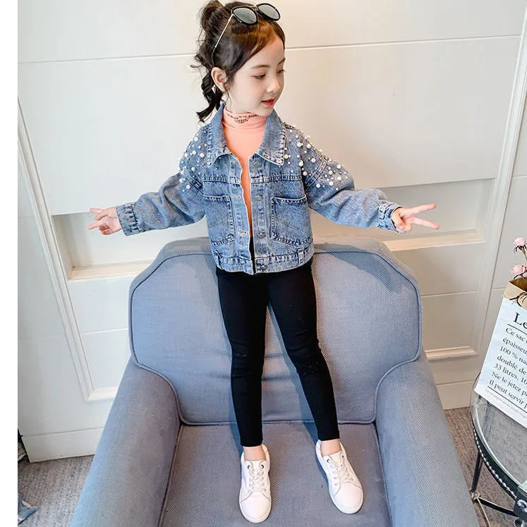 kids and Teenage Girls Denim Coat