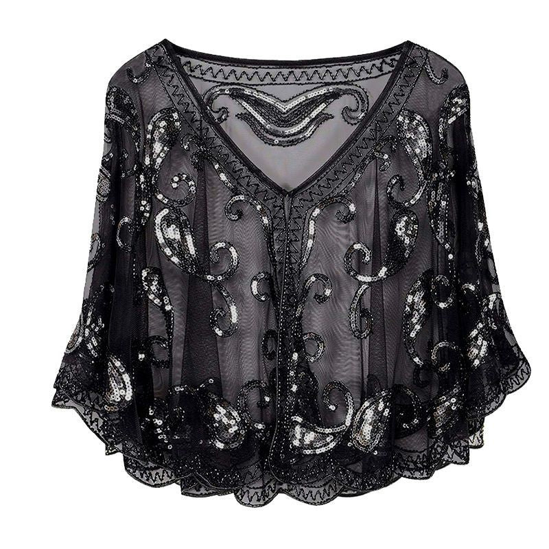 Elegant Beading   Lace Blouse