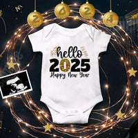 Happy New Year 2025 Baby Bodysuit