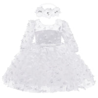 Baby Girls Dress Flowers Mesh