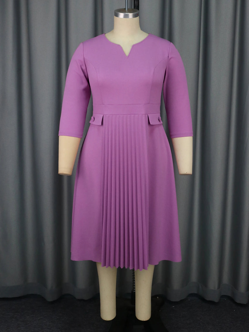 Classy Pleated Dress