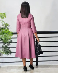 Classy Pleated Dress