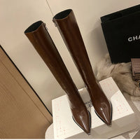 Pointed Toe Women High Boots