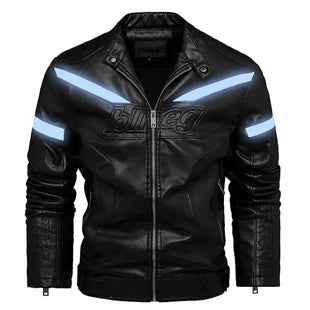 Men Motorcycle Leather Jacket