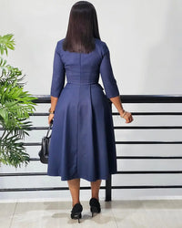 Classy Pleated Dress