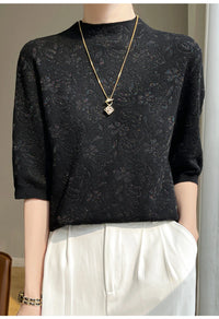 Lace Silk T-shirt