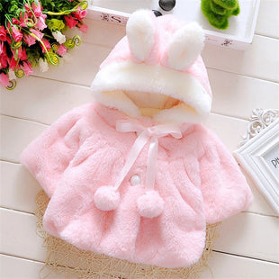 Baby Girls  Wool Sweater  Jacket Cape For Newborn