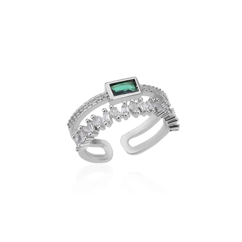 Classic Green  Double Layer  Rings