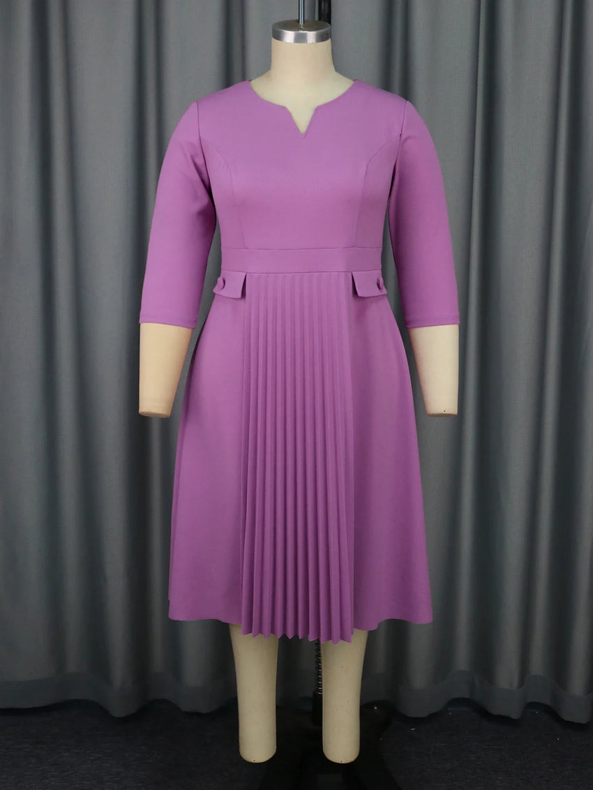 Classy Pleated Dress