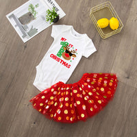 My 1st Christmas Baby Bodysuit Set