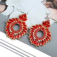 Round Big Dangle Earrings