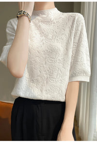 Lace Silk T-shirt