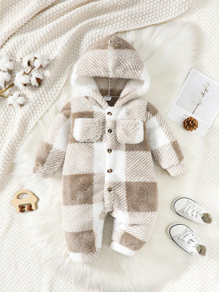 Baby Boys and Girls  Hooded  Jumpsuit